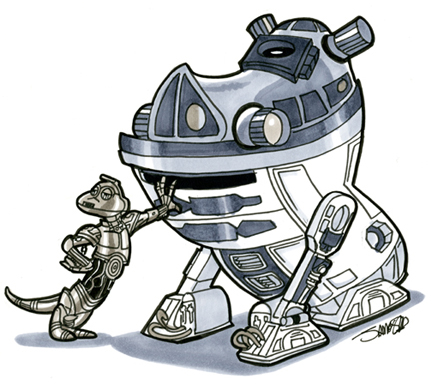 r2d2 & c3po Disney Style