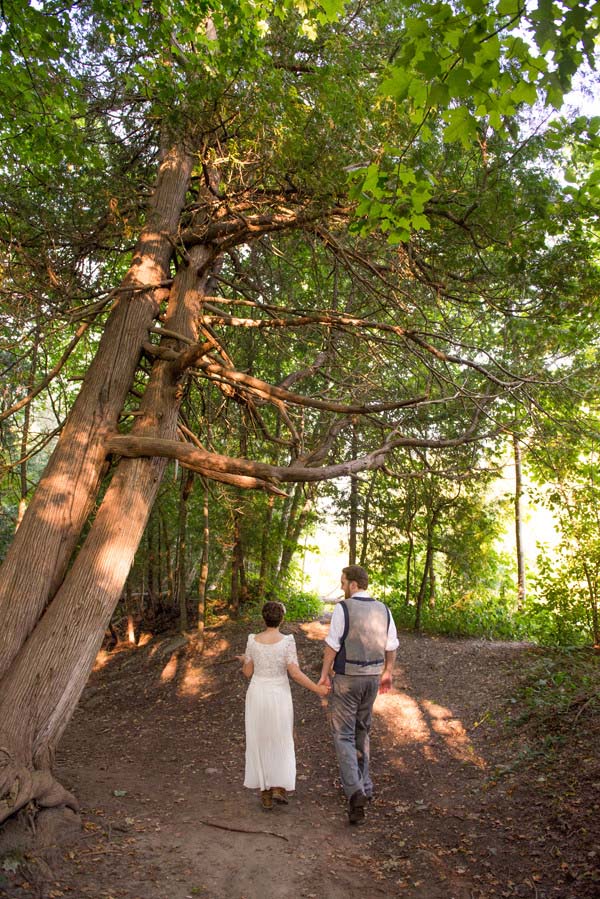 Exploring the woods together