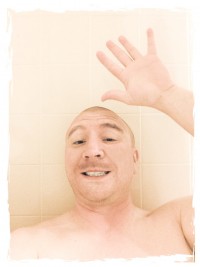 Jason in bathtub